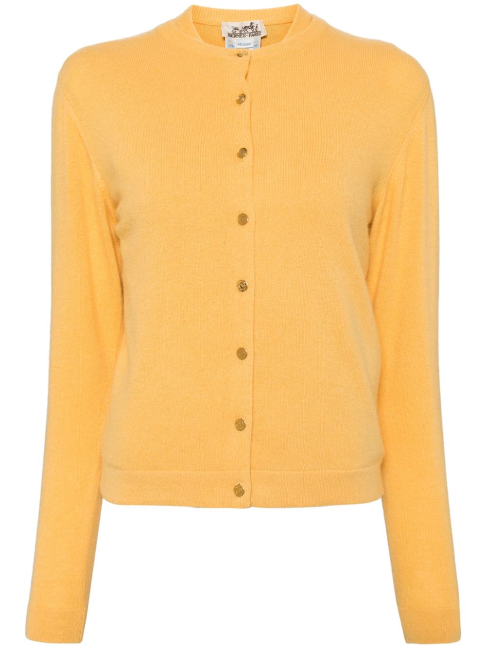 Hermès Pre-Owned 1990-2000’s Ensemble cashmere cardigan - Yellow von Hermès Pre-Owned