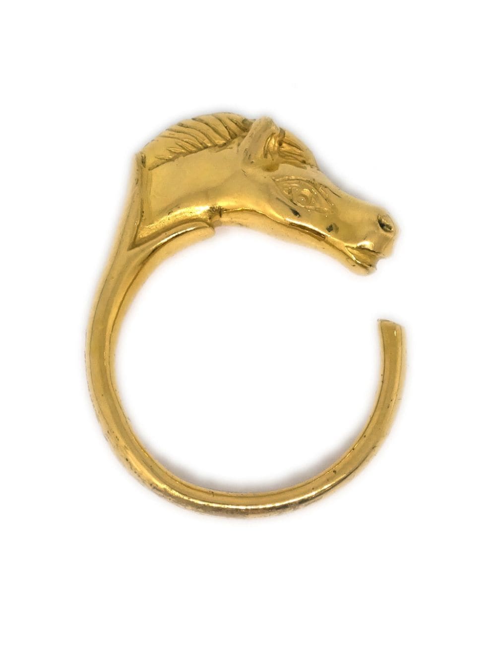 Hermès Pre-Owned 1990-2000s Cheval Horse ring - Gold von Hermès Pre-Owned