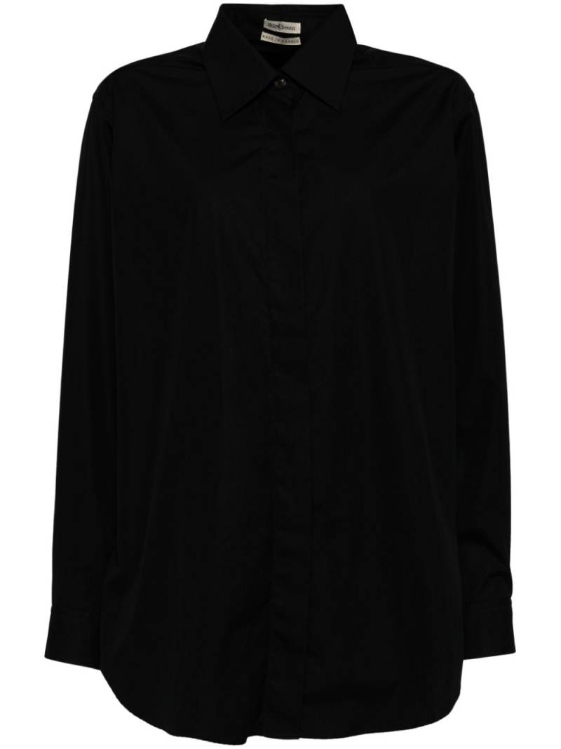 Hermès Pre-Owned 1990-2000s poplin shirt - Black von Hermès Pre-Owned