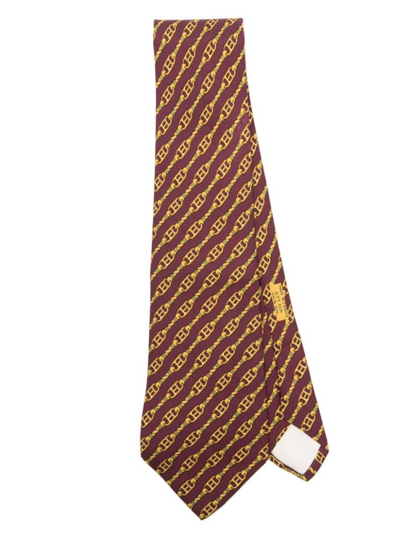 Hermès Pre-Owned 1990s printed tie - Red von Hermès Pre-Owned