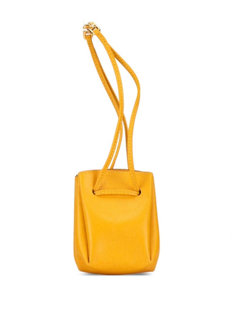 Hermès Pre-Owned 1995 Courchevel Vespa pouch - Yellow von Hermès Pre-Owned