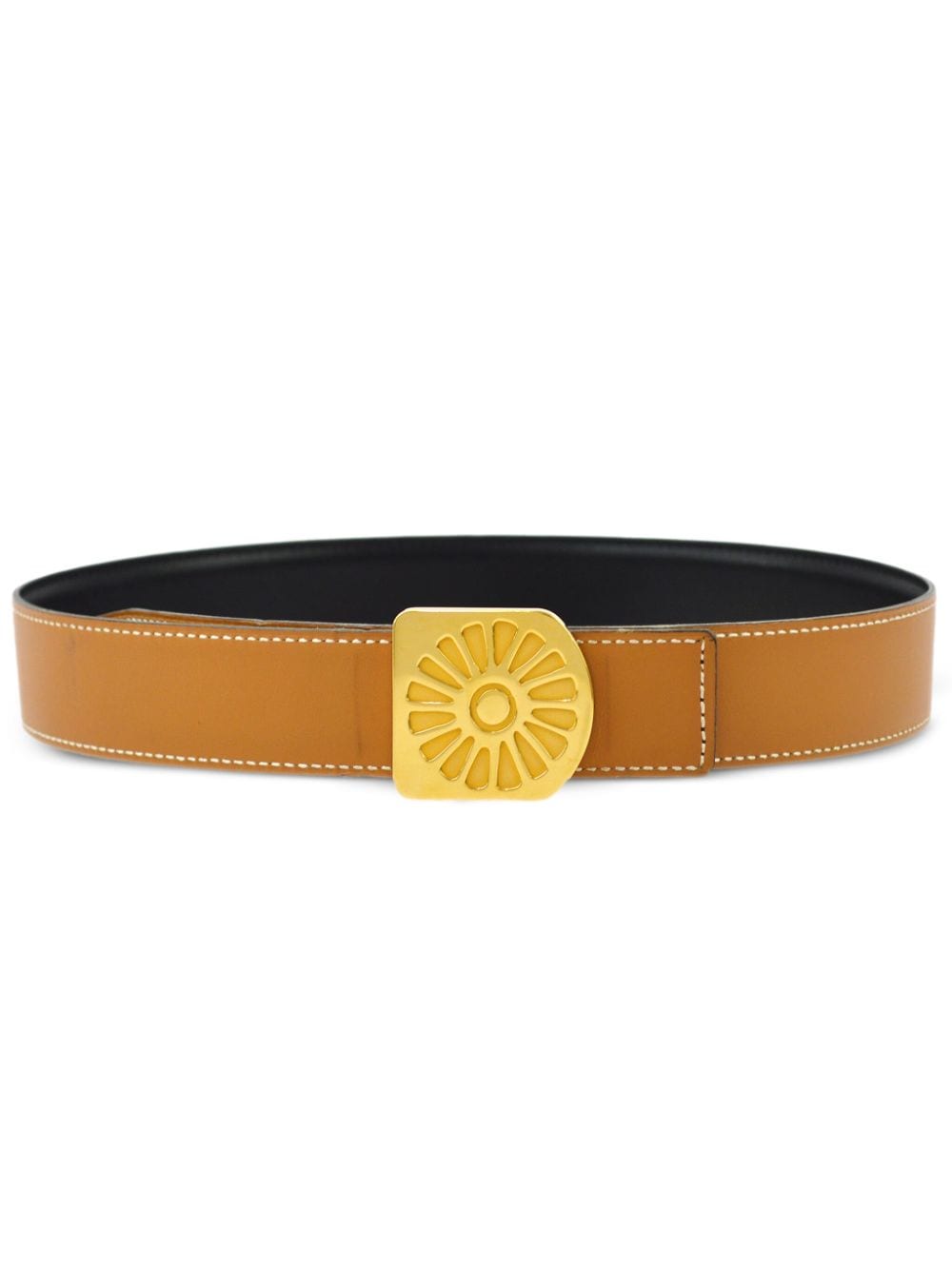 Hermès Pre-Owned 1996 Le Soleil Hinflower belt - Brown von Hermès Pre-Owned