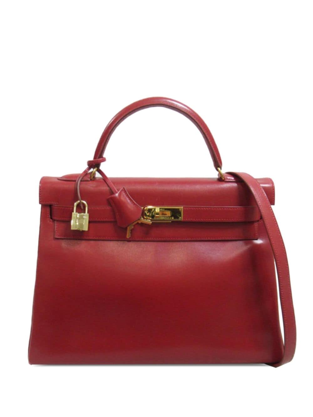 Hermès Pre-Owned 1997 Box Calf Kelly Retourne 32 satchel - Red von Hermès Pre-Owned