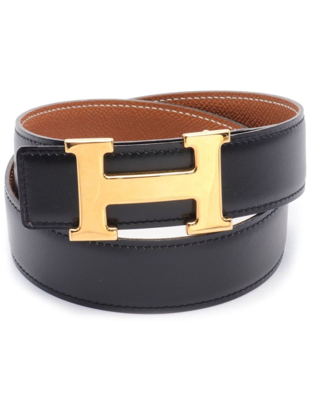 Hermès Pre-Owned 1998 Constance reversible belt - Black von Hermès Pre-Owned