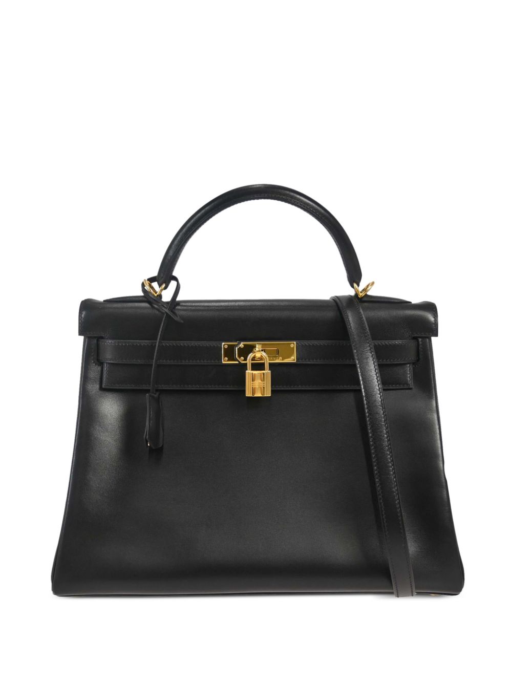 Hermès Pre-Owned 2000 Kelly 32 Retourne two-way bag - Black von Hermès Pre-Owned