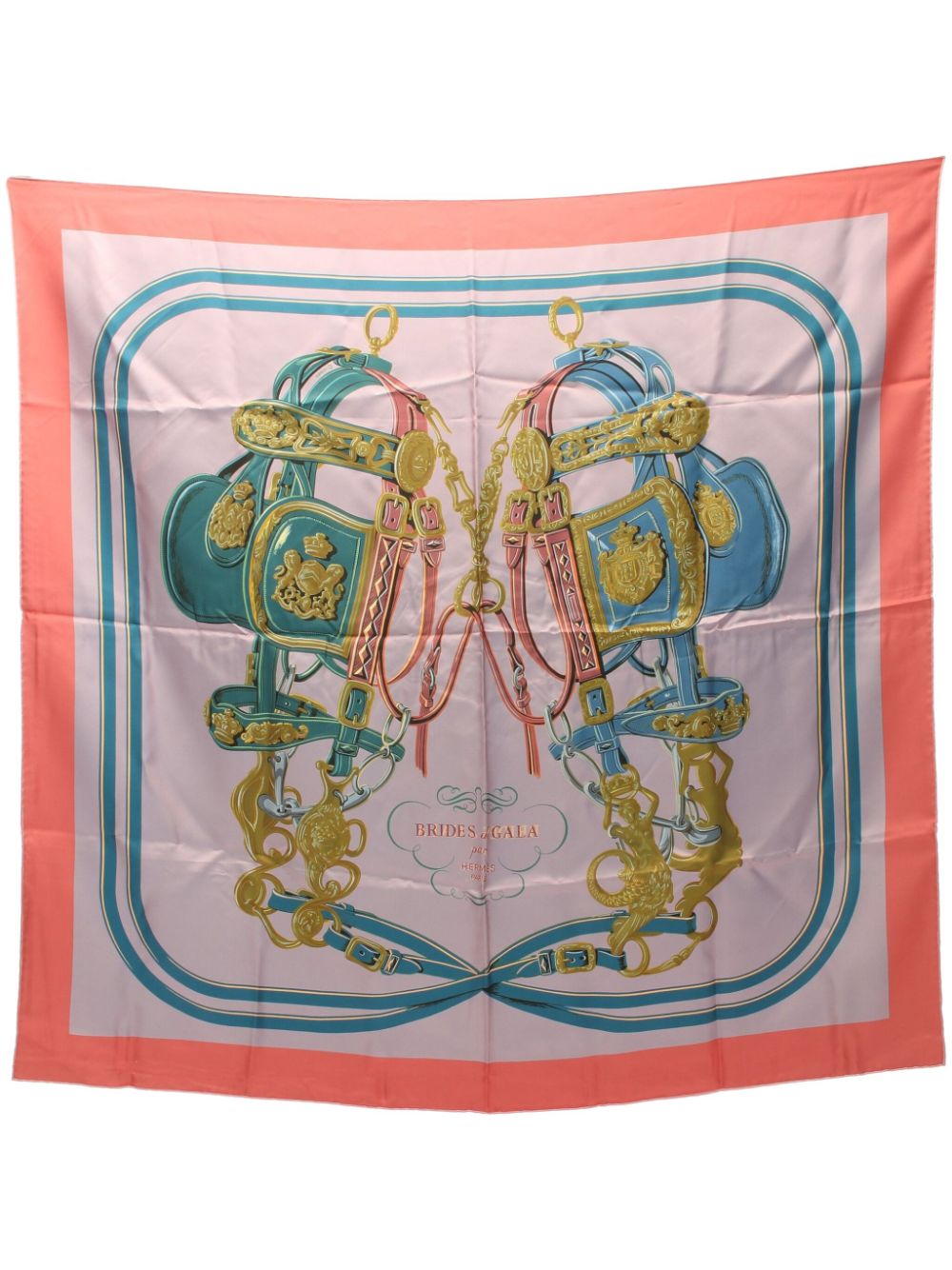 Hermès Pre-Owned 2000s Carrés 90 Brides de Gala scarf - Pink von Hermès Pre-Owned