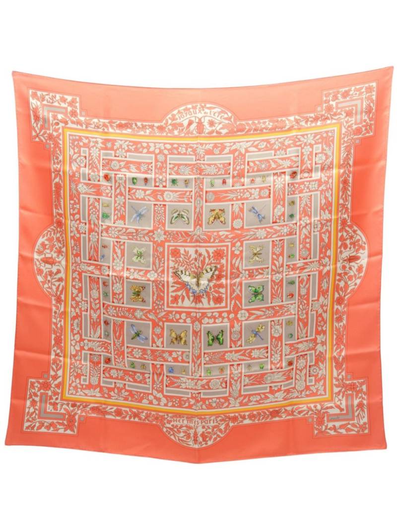 Hermès Pre-Owned 2000s Carres 90 Joyaux de Lete silk scarf - Pink von Hermès Pre-Owned