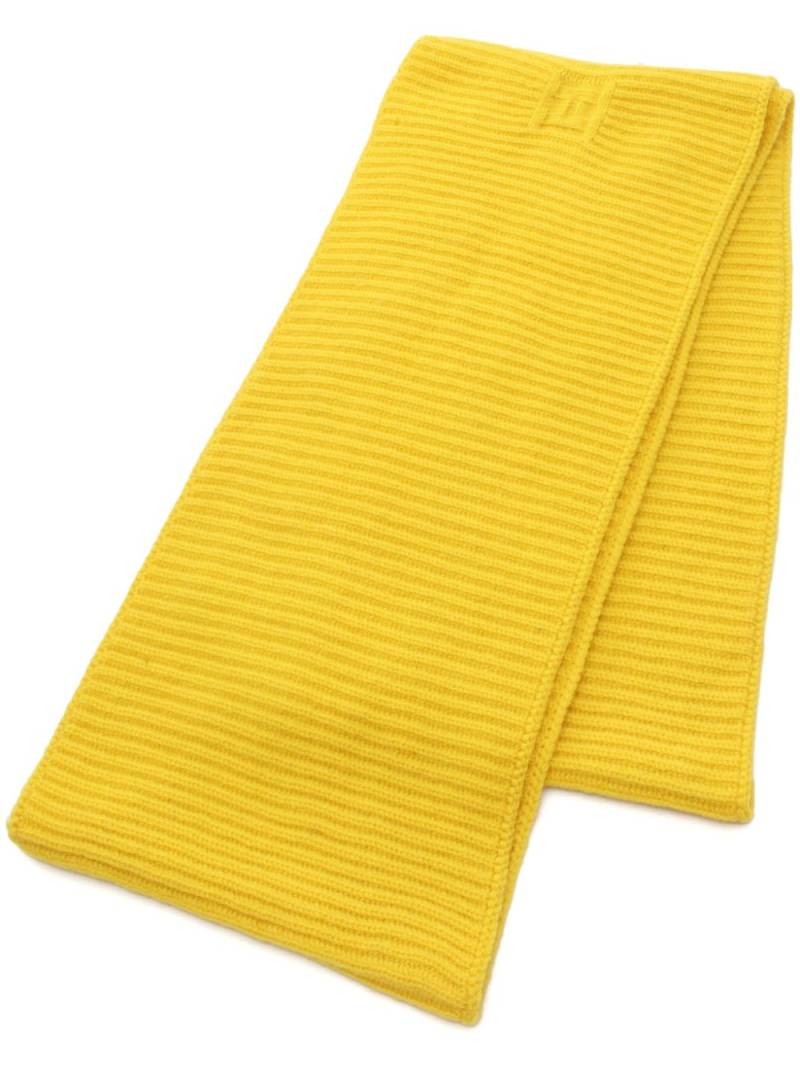 Hermès Pre-Owned 2000s jacquard-logo scarf - Yellow von Hermès Pre-Owned