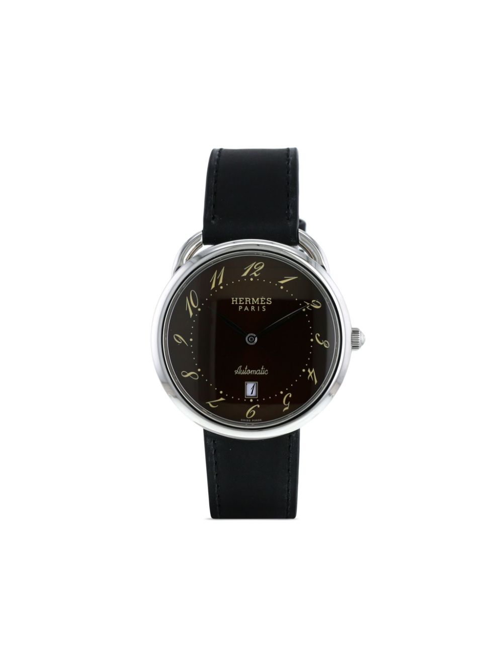 Hermès Pre-Owned 2000s pre-owned Arceau 41mm - Black von Hermès Pre-Owned