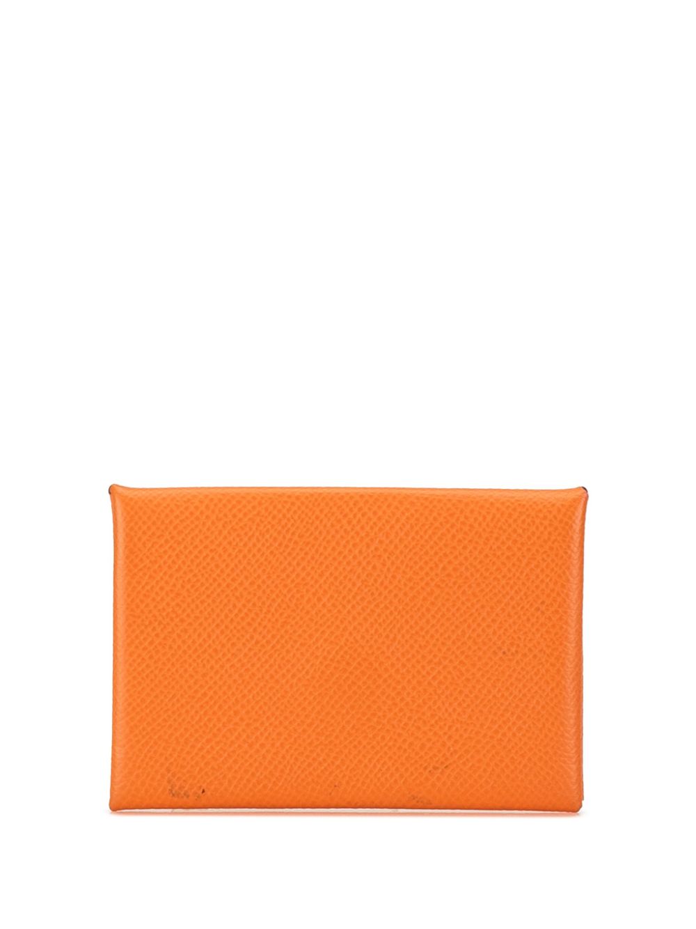 Hermès Pre-Owned 2007 Epsom Calvi card holder - Orange von Hermès Pre-Owned