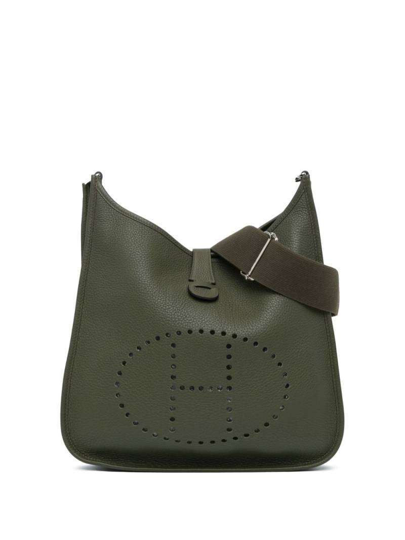 Hermès Pre-Owned 2008 Clemence Evelyne III GM crossbody bag - Green von Hermès Pre-Owned