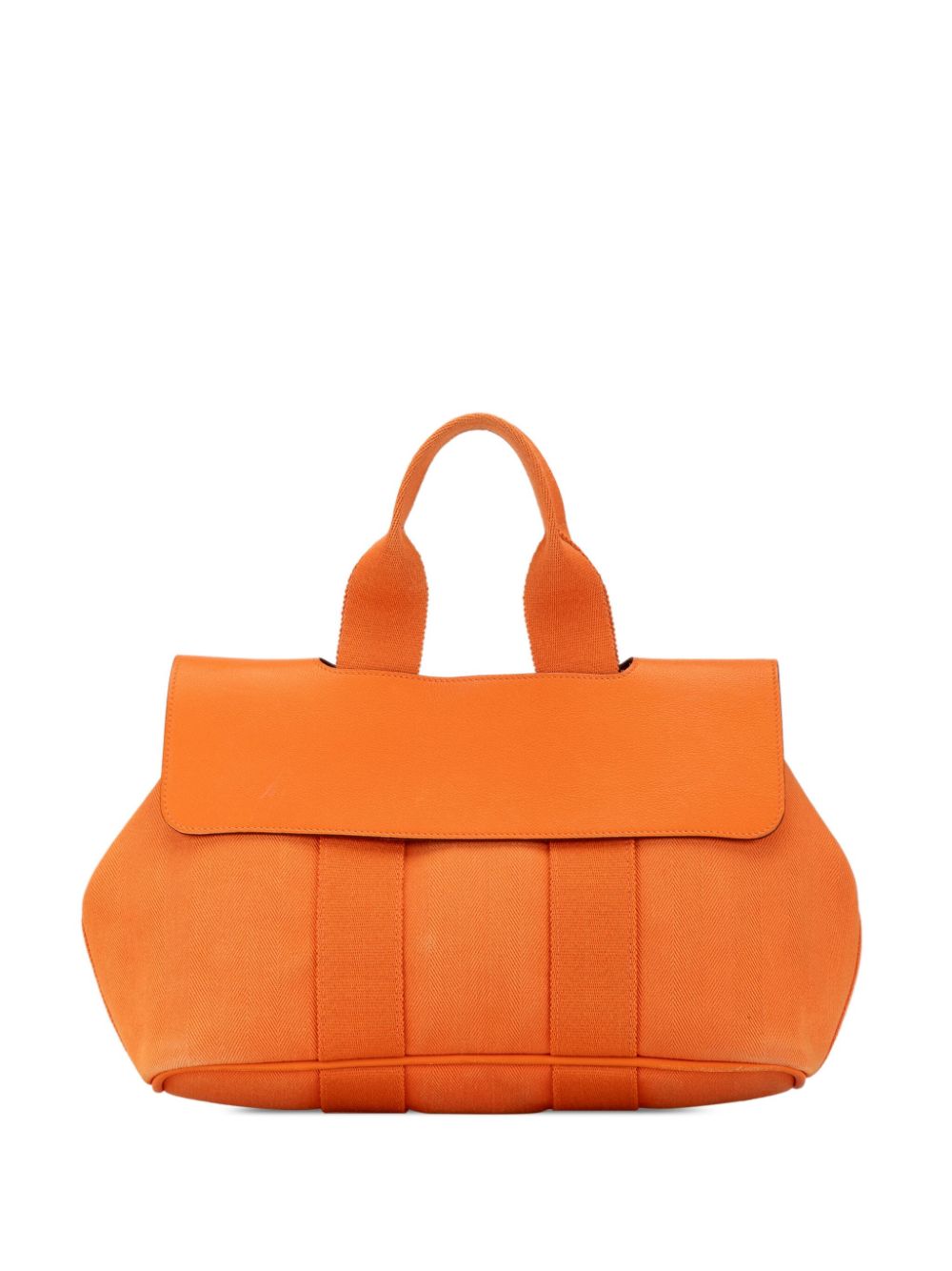 Hermès Pre-Owned 2009 Toile and Swift Valparaiso PM handbag - Orange von Hermès Pre-Owned