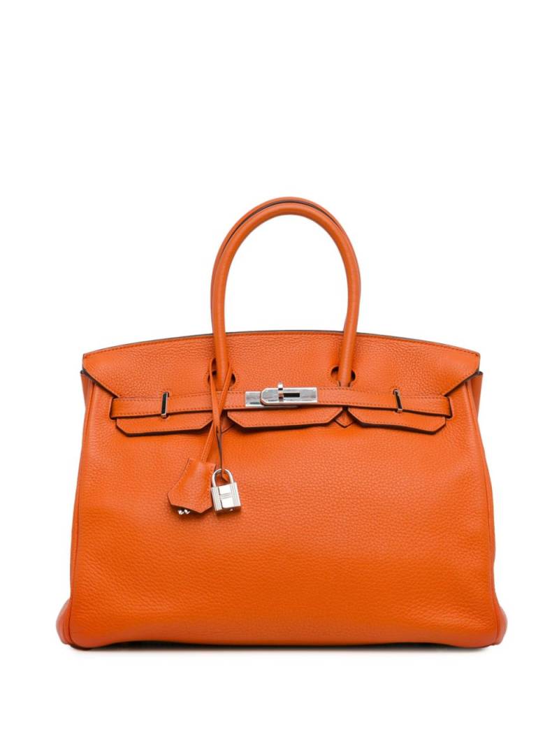 Hermès Pre-Owned 2010 Clemence Birkin Retourne 35 handbag - Orange von Hermès Pre-Owned