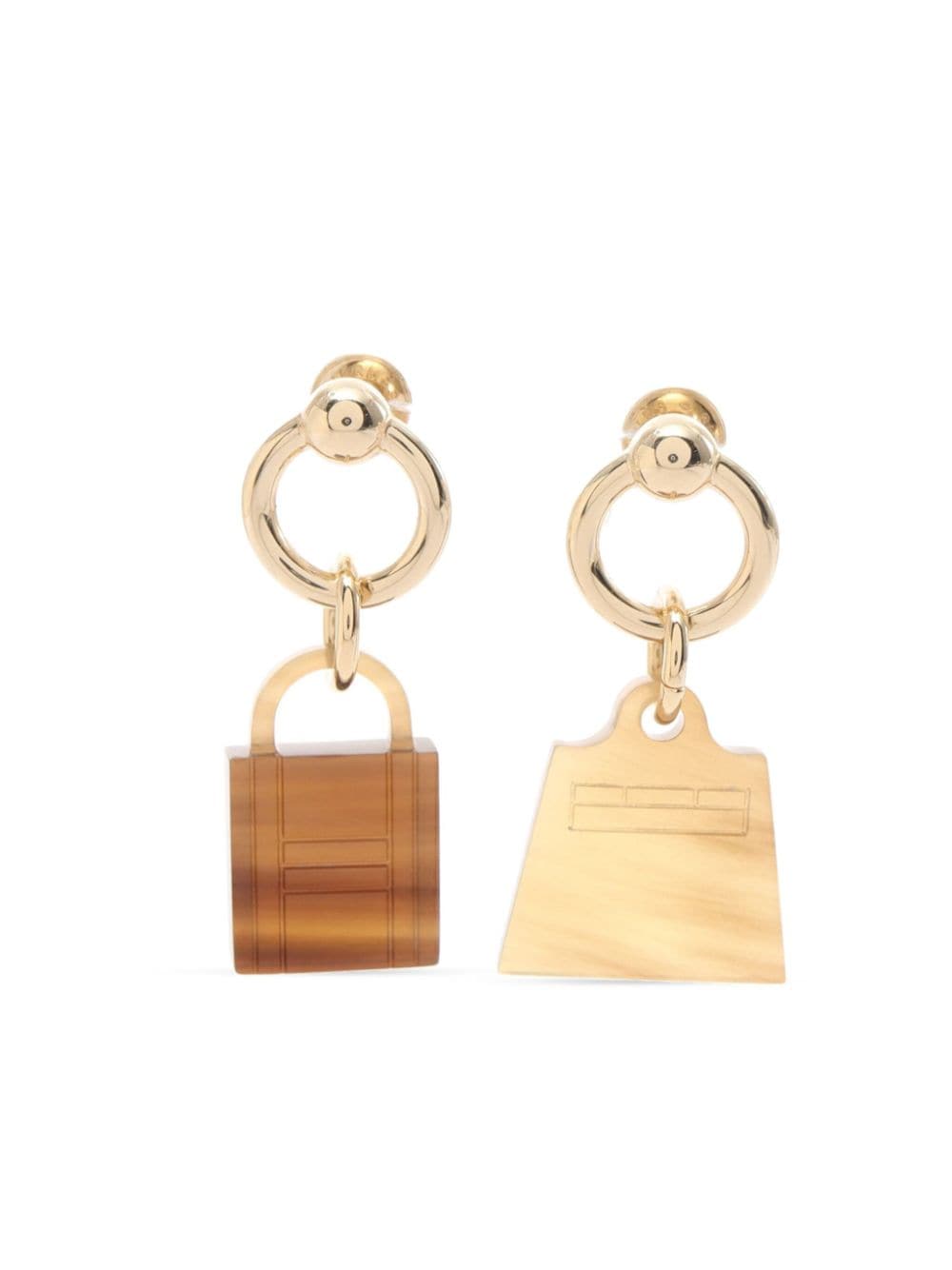 Hermès Pre-Owned 2010s Amulet Marokkinier Kelly earrings - Gold von Hermès Pre-Owned