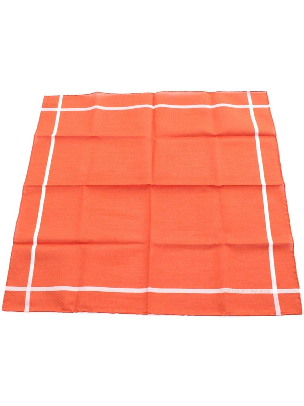 Hermès Pre-Owned 2010s Jacquard D'H scarf - Orange von Hermès Pre-Owned