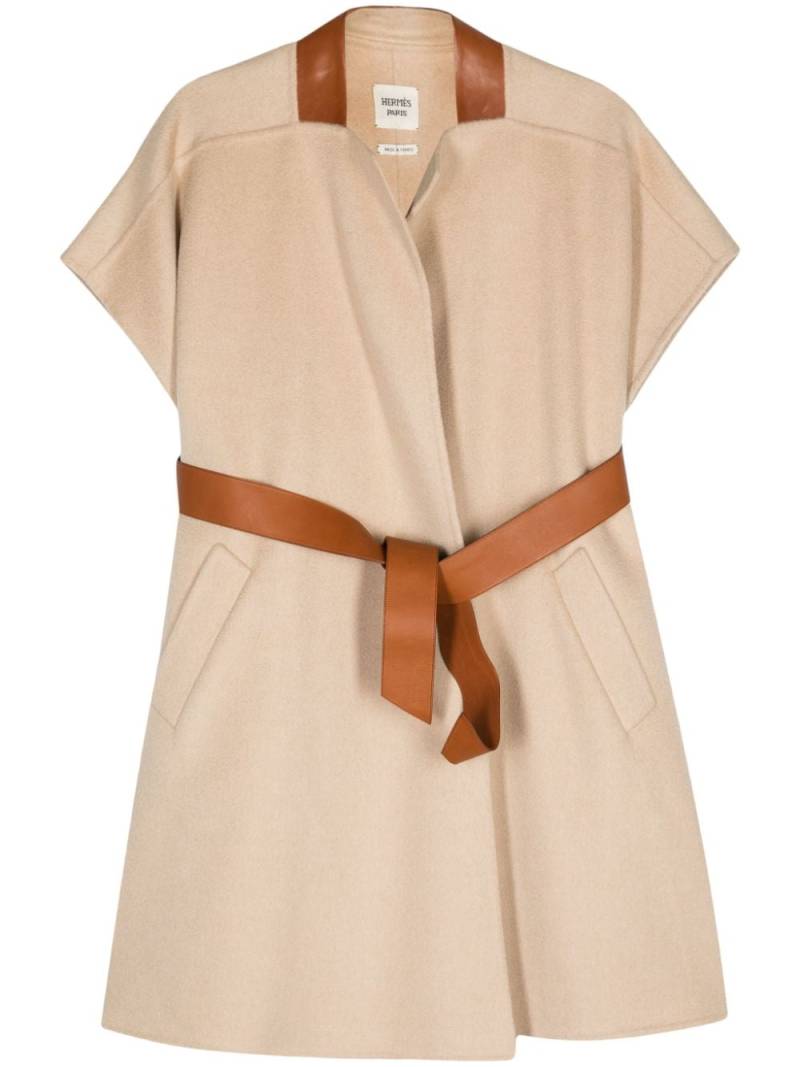 Hermès Pre-Owned 2010s belted coat - Neutrals von Hermès Pre-Owned