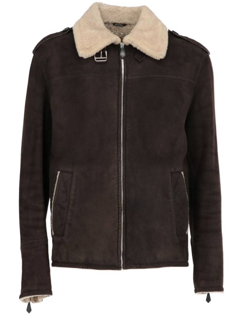 Hermès Pre-Owned 2010s shearling jacket - Brown von Hermès Pre-Owned