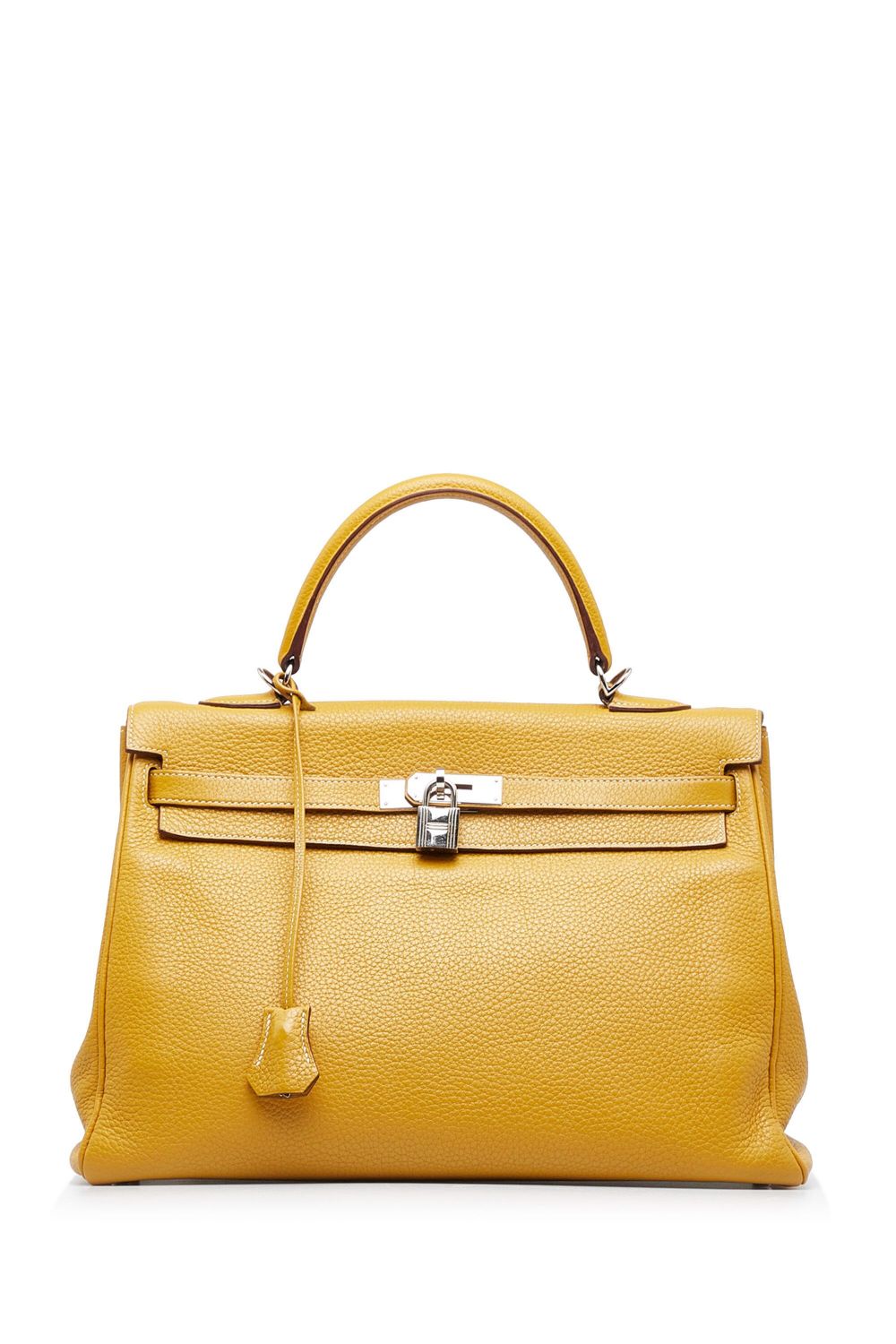 Hermès Pre-Owned 2013 2013 Togo Kelly Retourne 35 satchel - Yellow von Hermès Pre-Owned