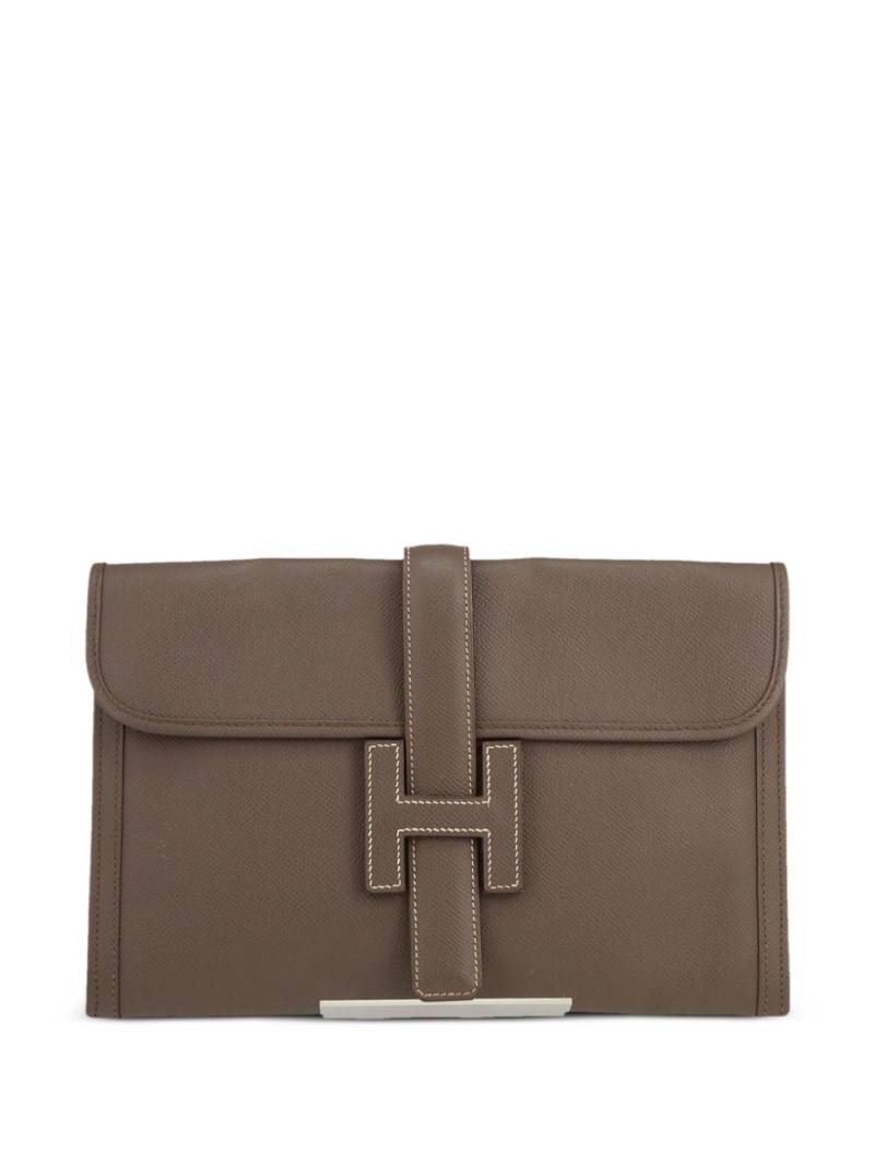 Hermès Pre-Owned 2013 Jige pouch - Grey von Hermès Pre-Owned