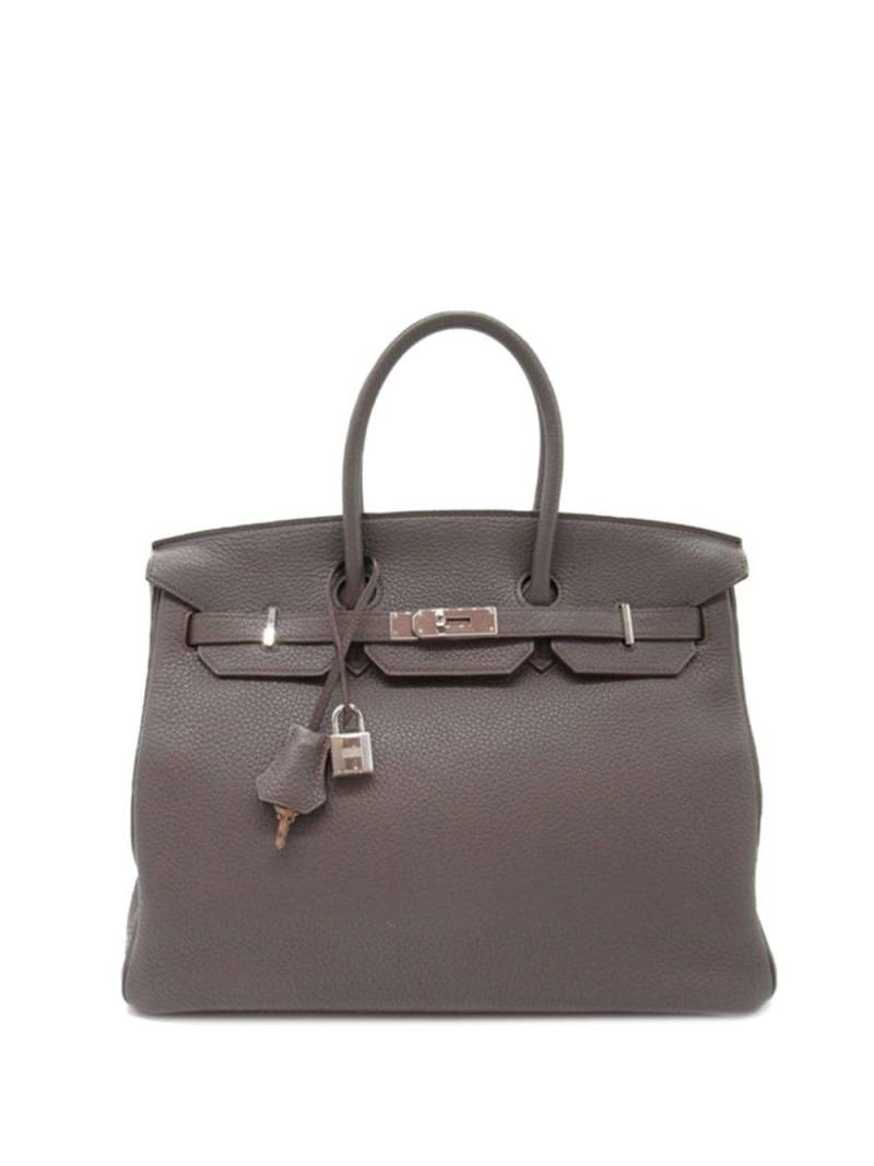 Hermès Pre-Owned 2013 Togo Birkin Retourne 35 handbag - Grey von Hermès Pre-Owned