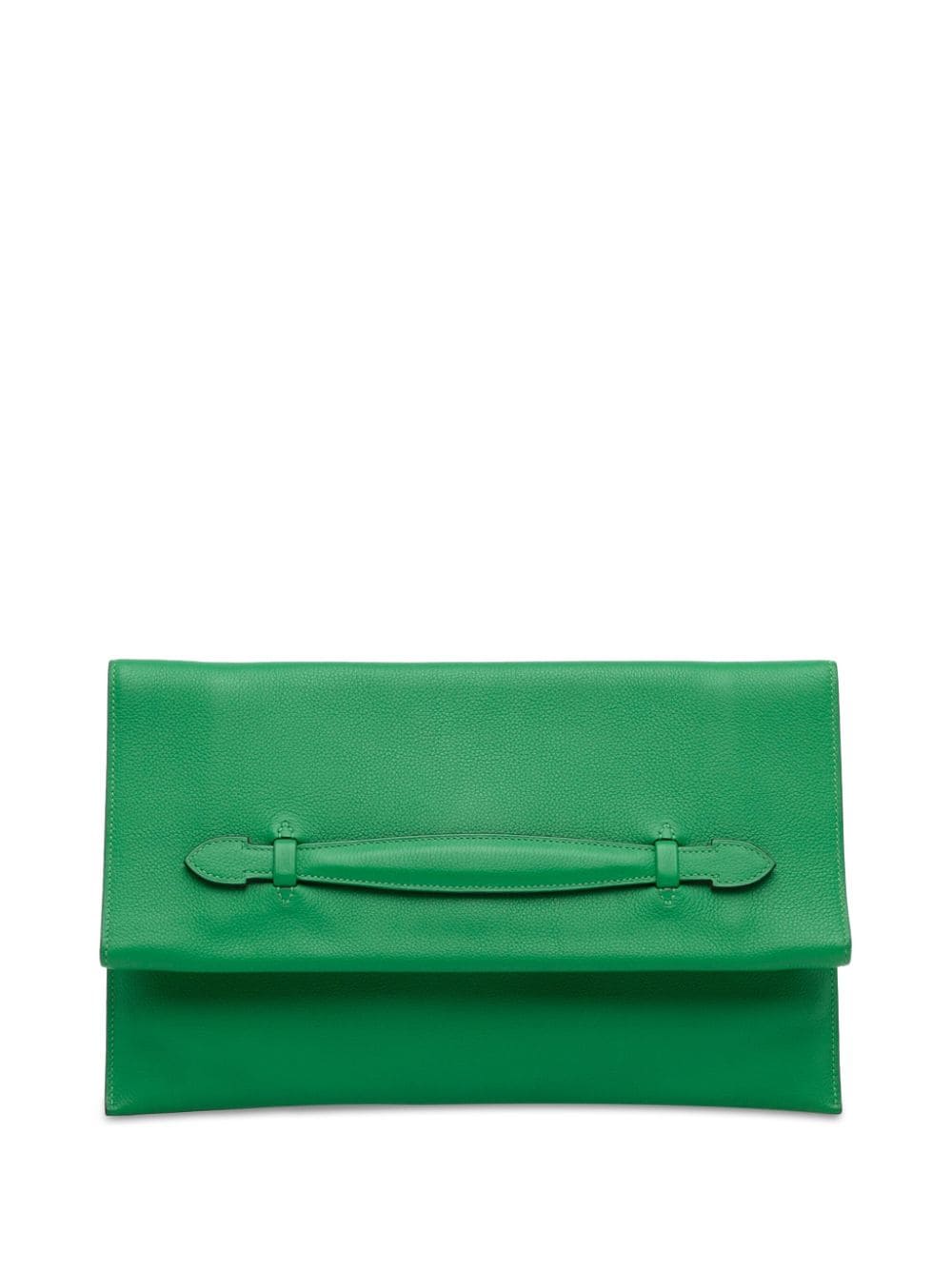 Hermès Pre-Owned 2014 Evercolor Pliplat clutch bag - Green von Hermès Pre-Owned