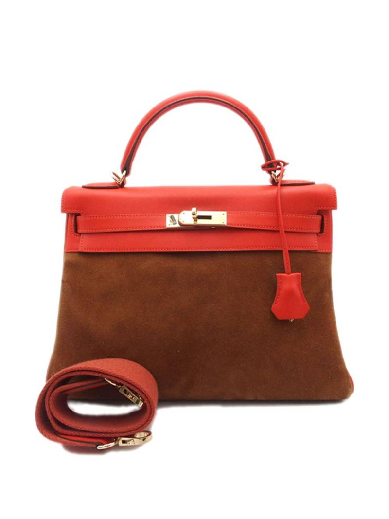 Hermès Pre-Owned 2014 Grizzly Swift Kelly Retourne 32 satchel - Brown von Hermès Pre-Owned