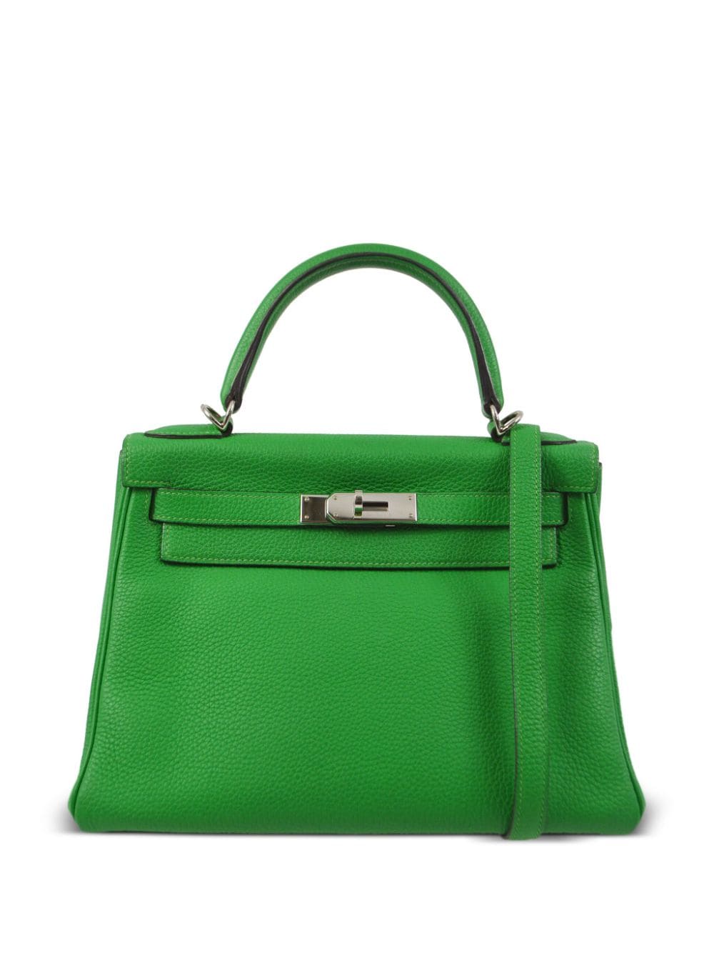 Hermès Pre-Owned 2014 Kelly 28 Retourne two-way handbag - Green von Hermès Pre-Owned