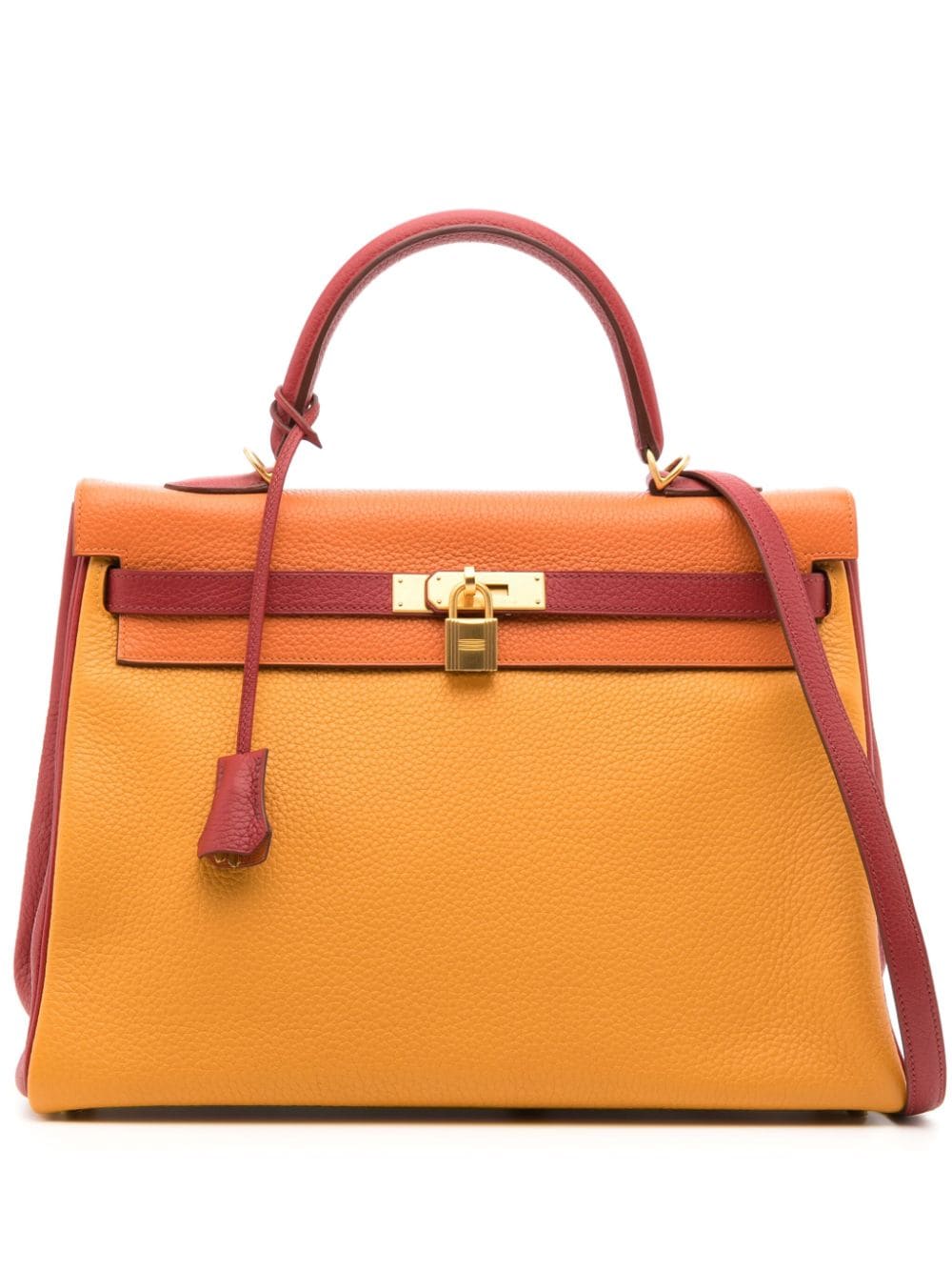 Hermès Pre-Owned 2014 pre-owned Kelly 35 Sellier two-way handbag - Orange von Hermès Pre-Owned