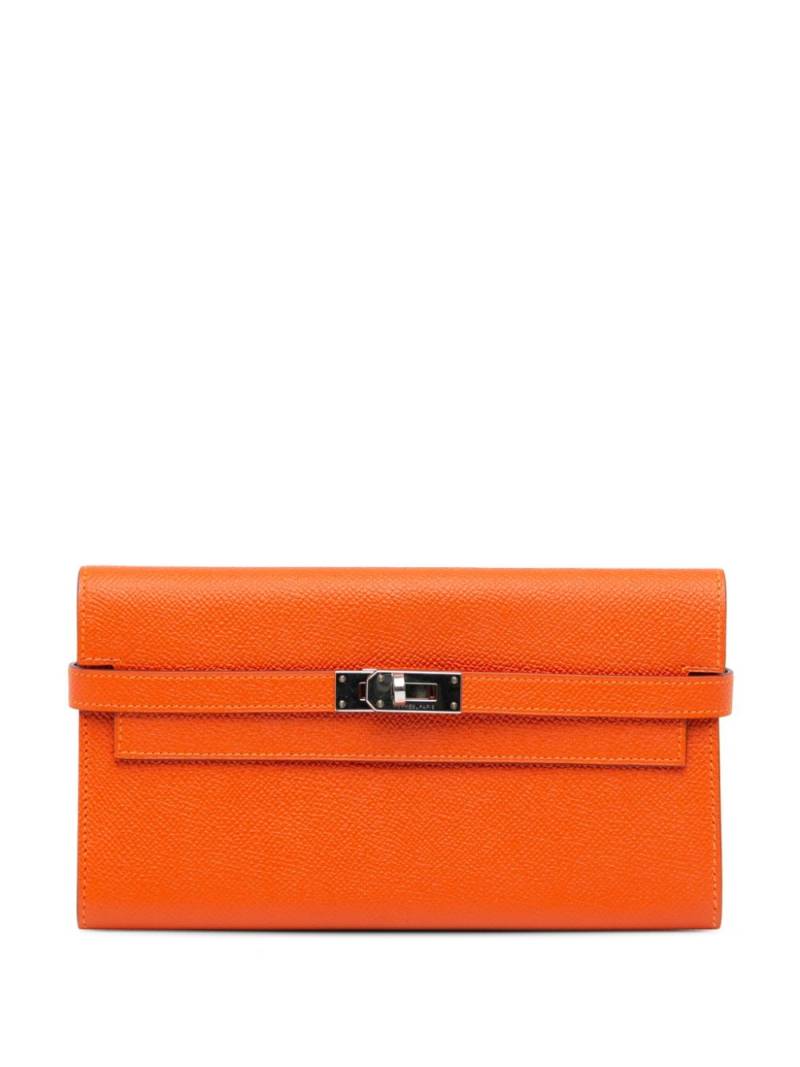 Hermès Pre-Owned 2015 Epsom Kelly ue Wallet long wallets - Orange von Hermès Pre-Owned