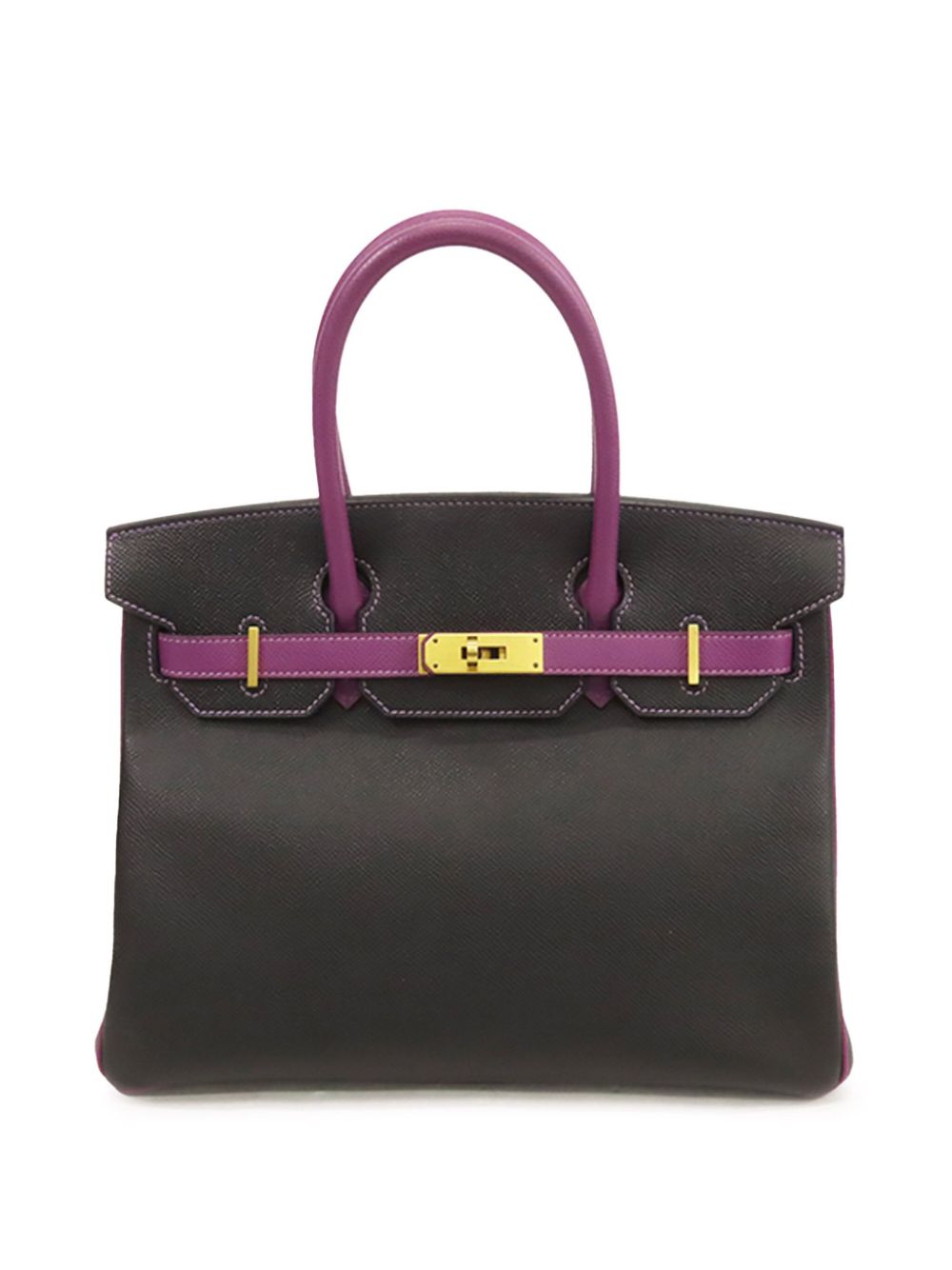 Hermès Pre-Owned 2015 Special Order Epsom Birkin Retourne 30 handbag - Purple von Hermès Pre-Owned