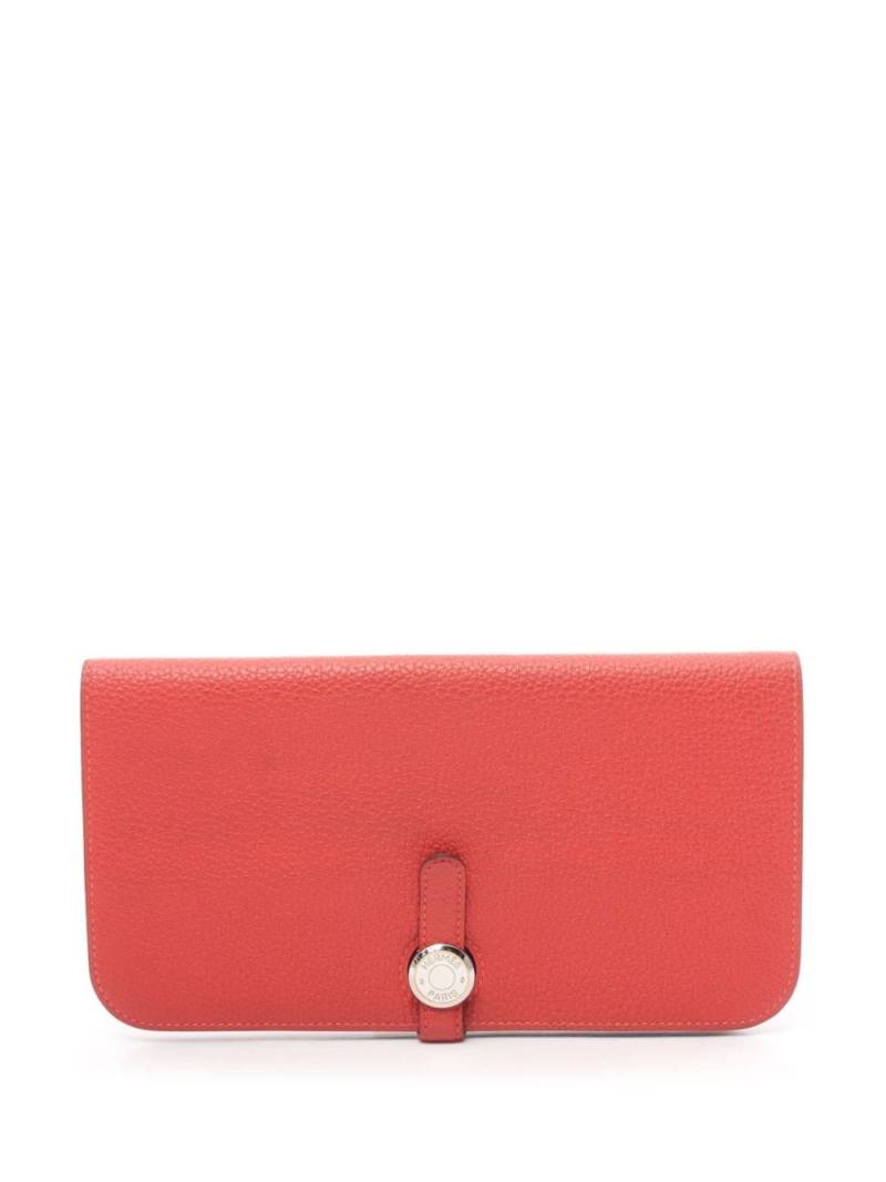 Hermès Pre-Owned 2015 long Dogon wallet - Red von Hermès Pre-Owned