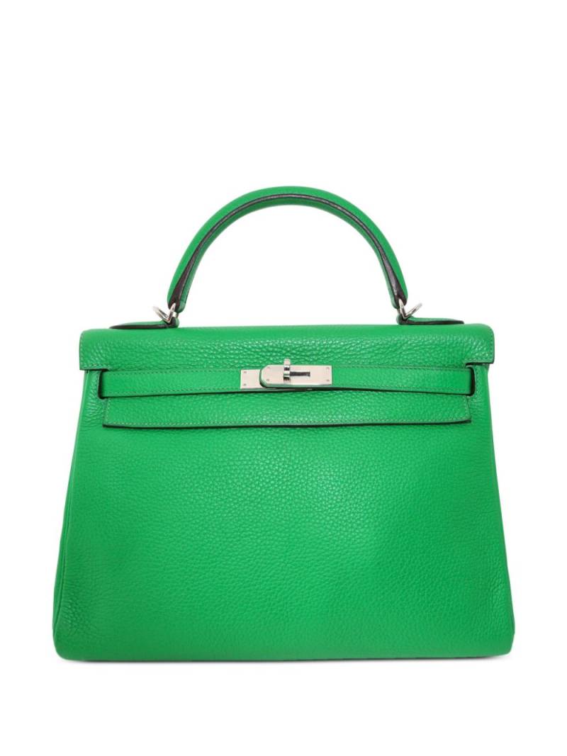 Hermès Pre-Owned 2016 Kelly 32 Retourne two-way handbag - Green von Hermès Pre-Owned