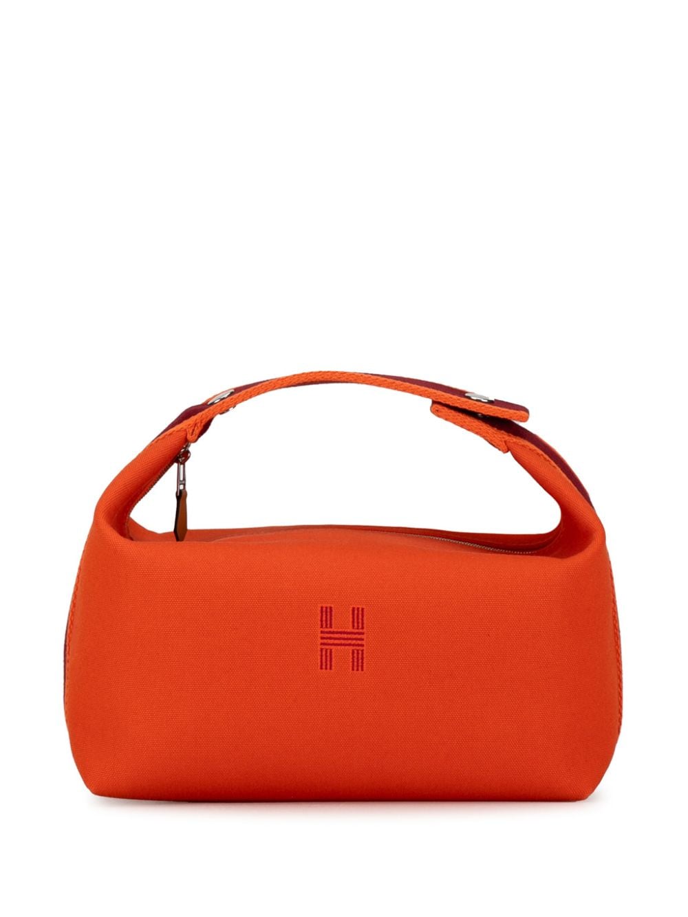 Hermès Pre-Owned 2017-2024 Small Toile Bride A Brac vanity bag - Orange von Hermès Pre-Owned