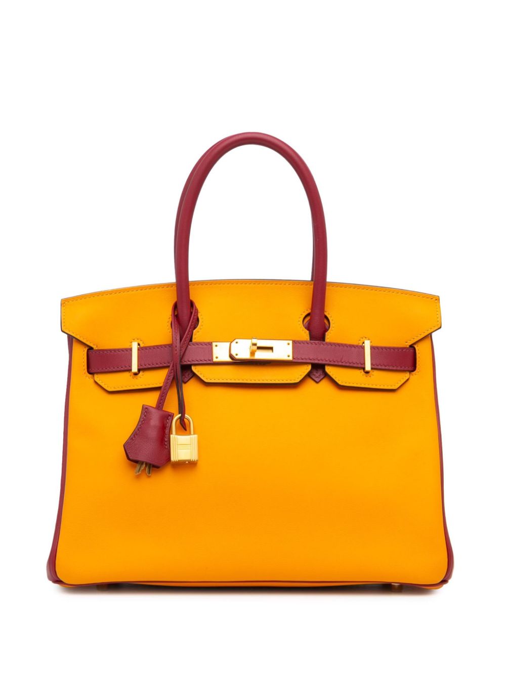 Hermès Pre-Owned 2017 HSS Special Order Bicolor Swift Birkin Retourne 30 handbag - Yellow von Hermès Pre-Owned