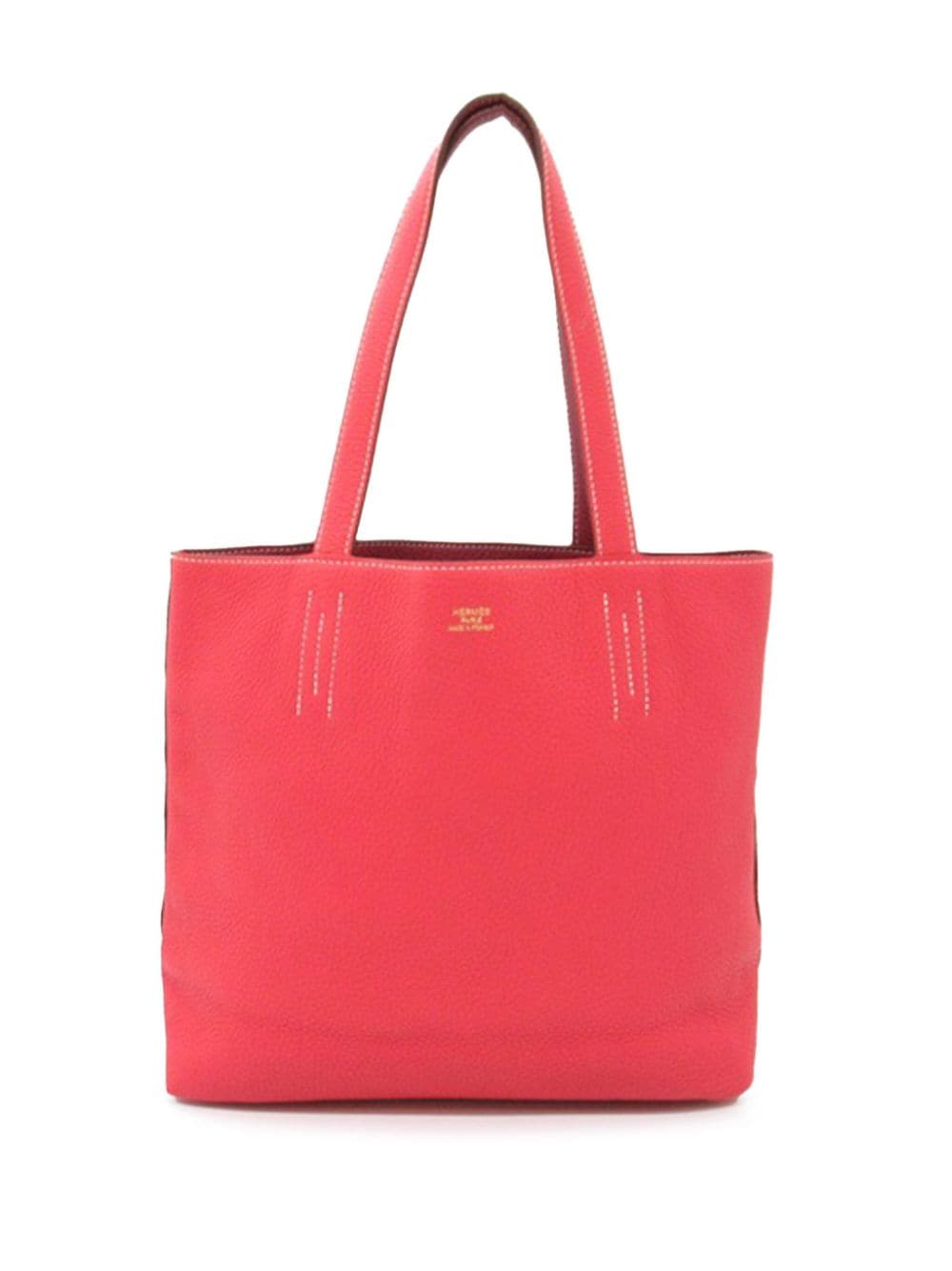 Hermès Pre-Owned 2017 Taurillon Clemence Double Sens 28 tote bag - Pink von Hermès Pre-Owned