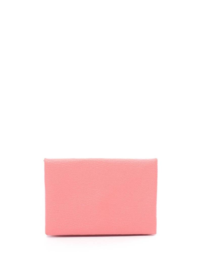 Hermès Pre-Owned 2018 Calvi card holder - Pink von Hermès Pre-Owned