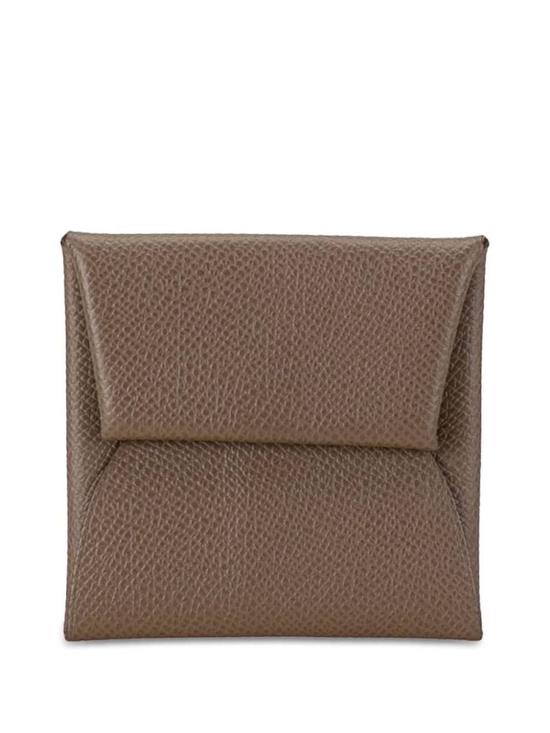 Hermès Pre-Owned 2018 Epsom Bastia coin pouch - Brown von Hermès Pre-Owned