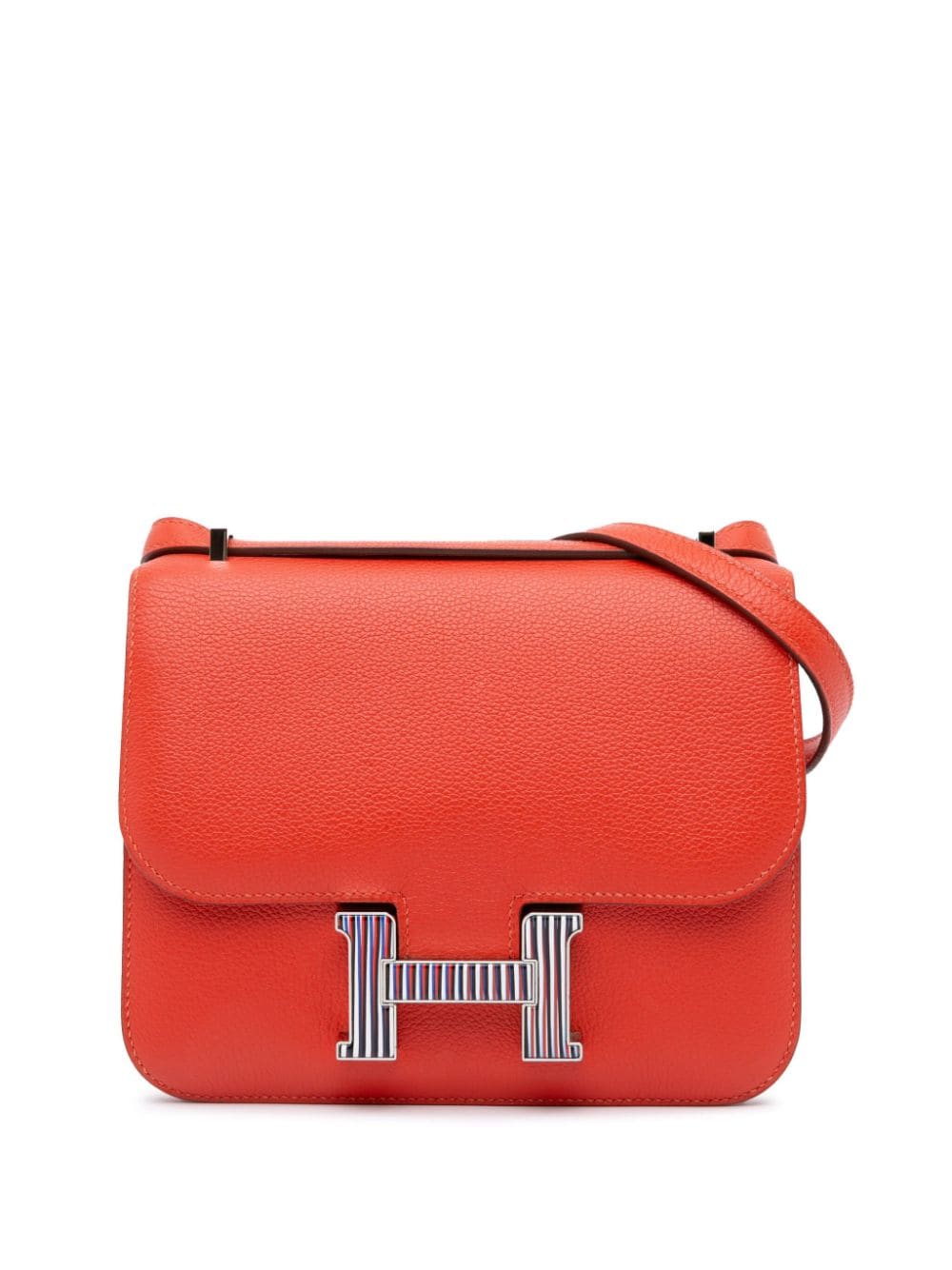 Hermès Pre-Owned 2018 Mini Evercolor Constance Optique crossbody bag - Red von Hermès Pre-Owned