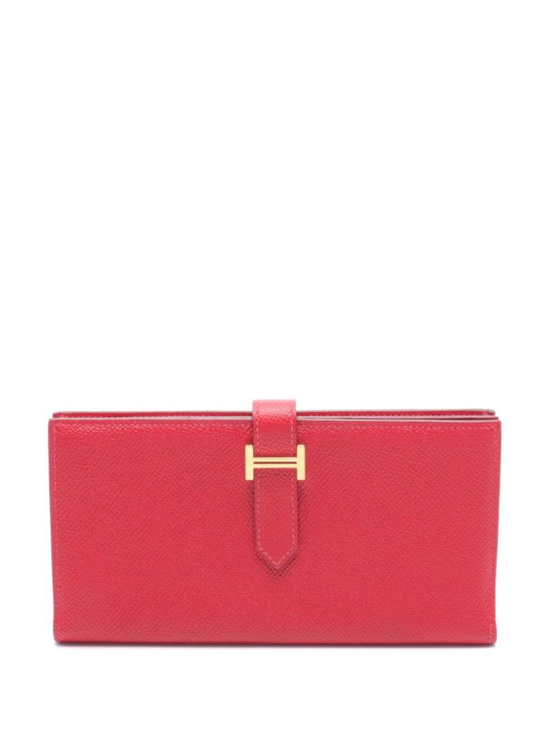 Hermès Pre-Owned 2018 long Béarn wallet - Red von Hermès Pre-Owned