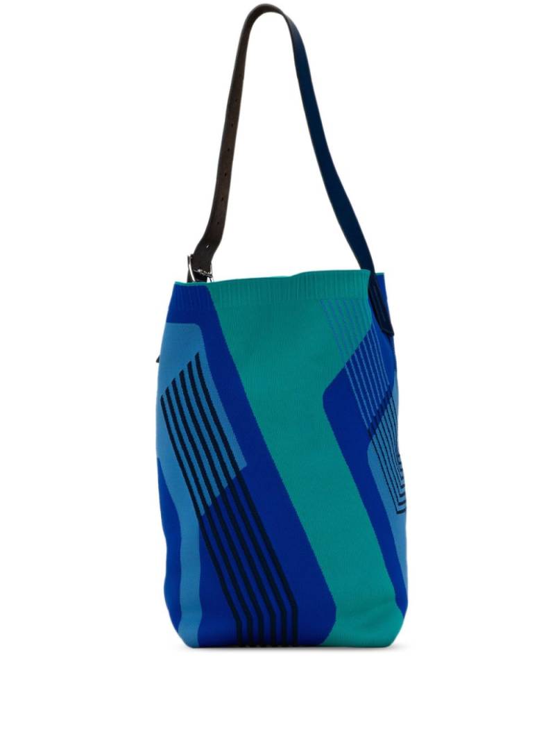 Hermès Pre-Owned 2019 Technical Mesh Etrivière Dynamo MM tote bag - Blue von Hermès Pre-Owned