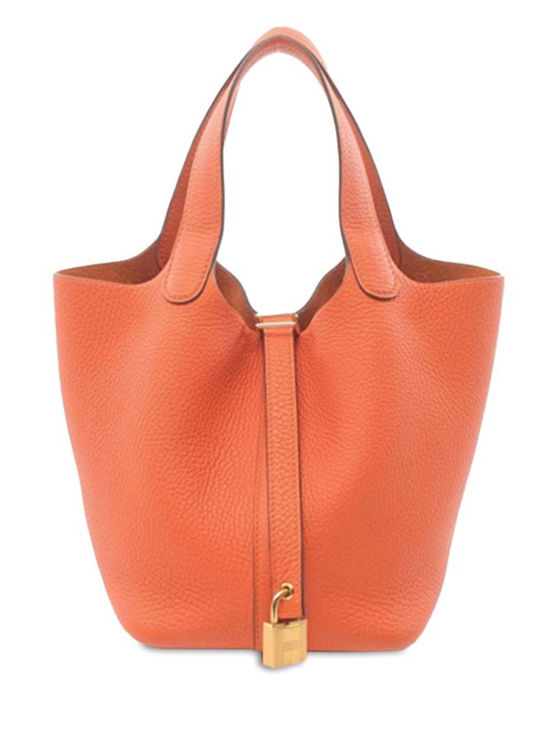 Hermès Pre-Owned 2020 Clemence Picotin Lock 18 handbag - Orange von Hermès Pre-Owned