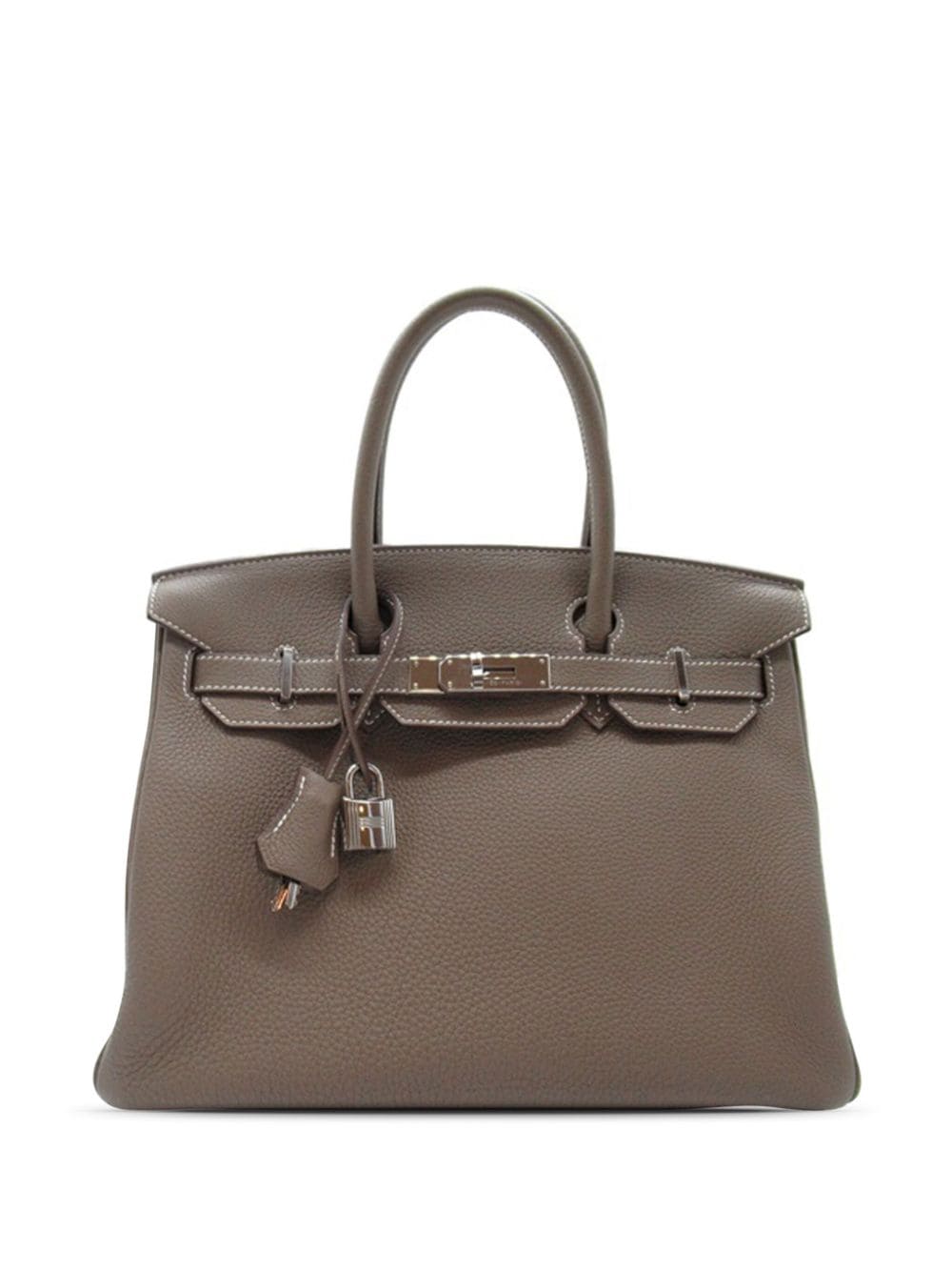 Hermès Pre-Owned 2021 Clemence Birkin Retourne 30 handbag - Brown von Hermès Pre-Owned