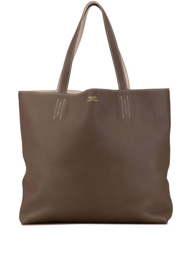 Hermès Pre-Owned 2021 Clemence Double Sens 36 tote bag - Brown von Hermès Pre-Owned