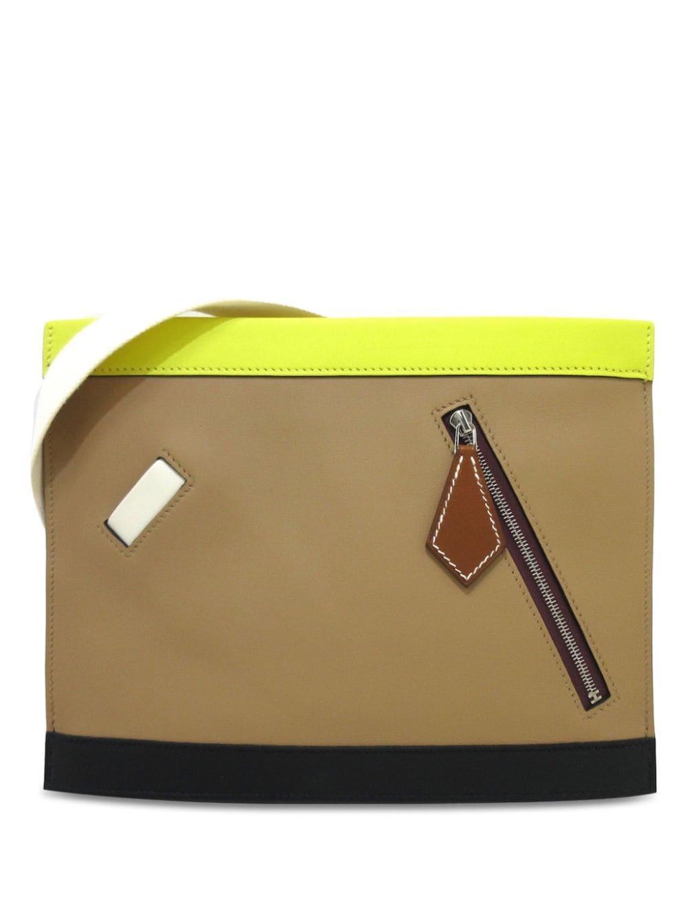 Hermès Pre-Owned 2022 Barenia and Swift Colormatic Horizontal crossbody bag - Brown von Hermès Pre-Owned