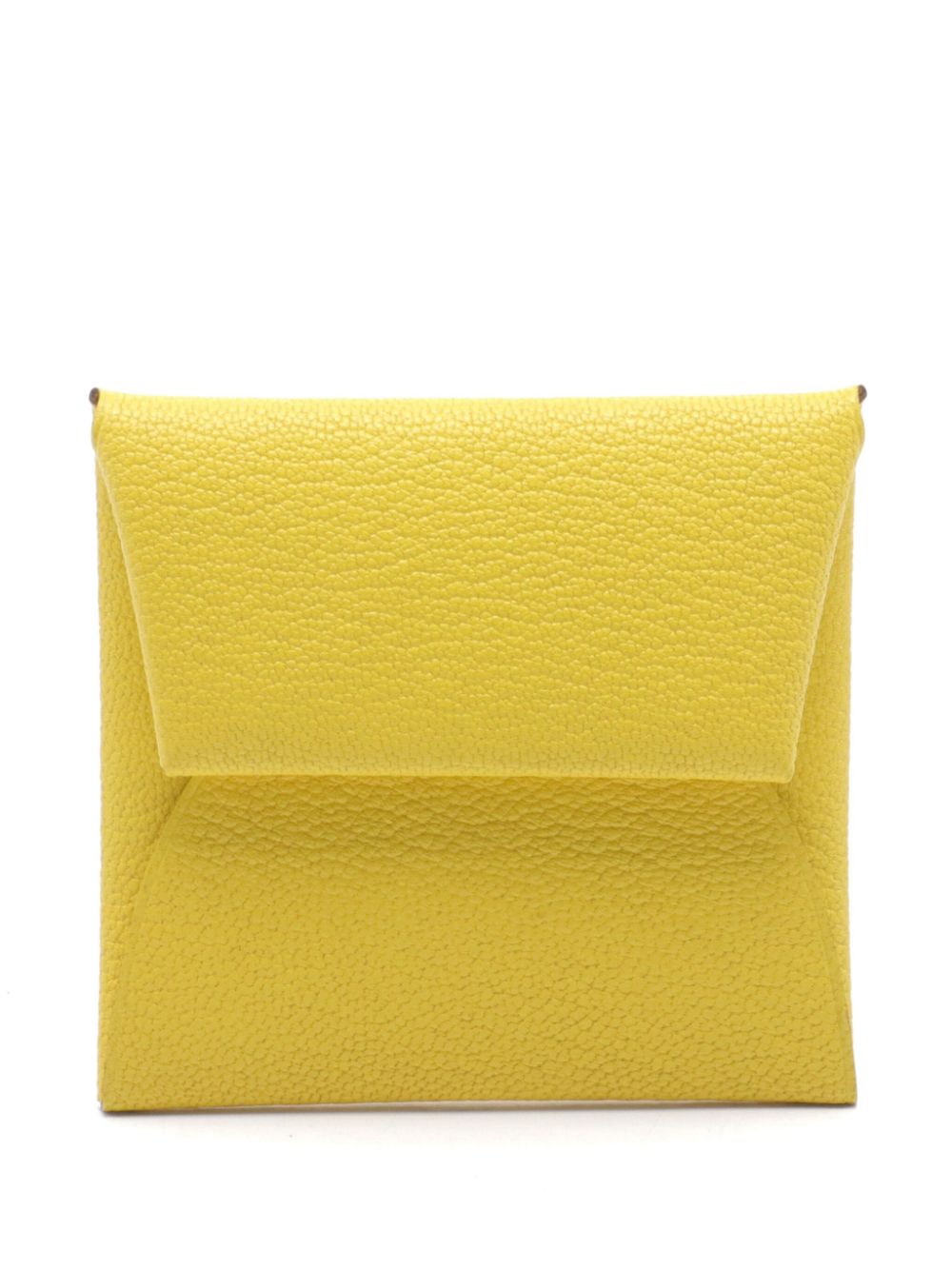 Hermès Pre-Owned 2022 Bastia Jaune Naple coin purse - Yellow von Hermès Pre-Owned