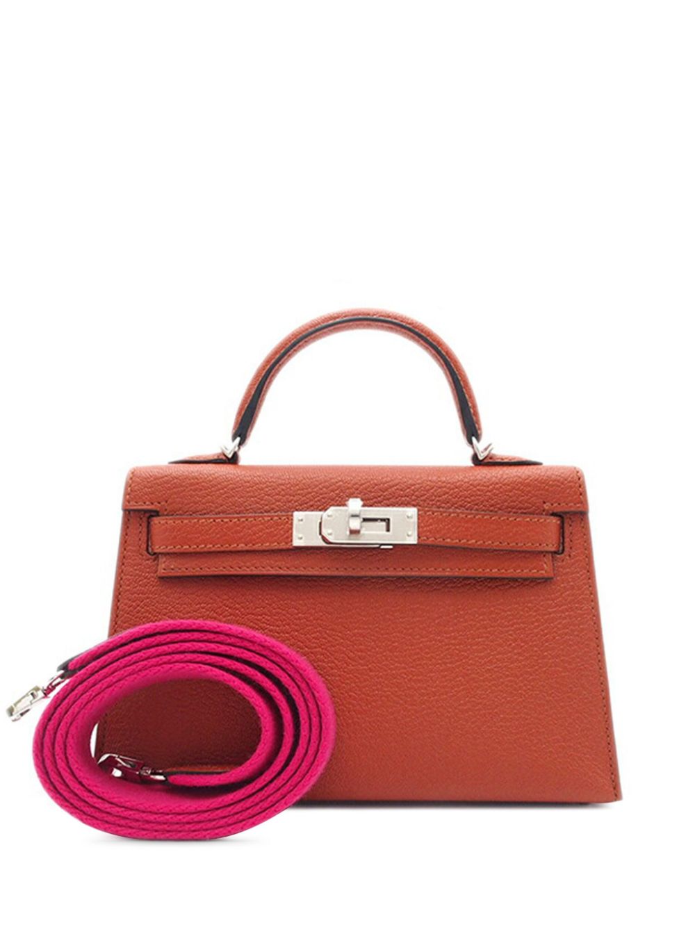 Hermès Pre-Owned 2022 Mini Chevre Mysore Kelly II Sellier Amazone satchel - Pink von Hermès Pre-Owned