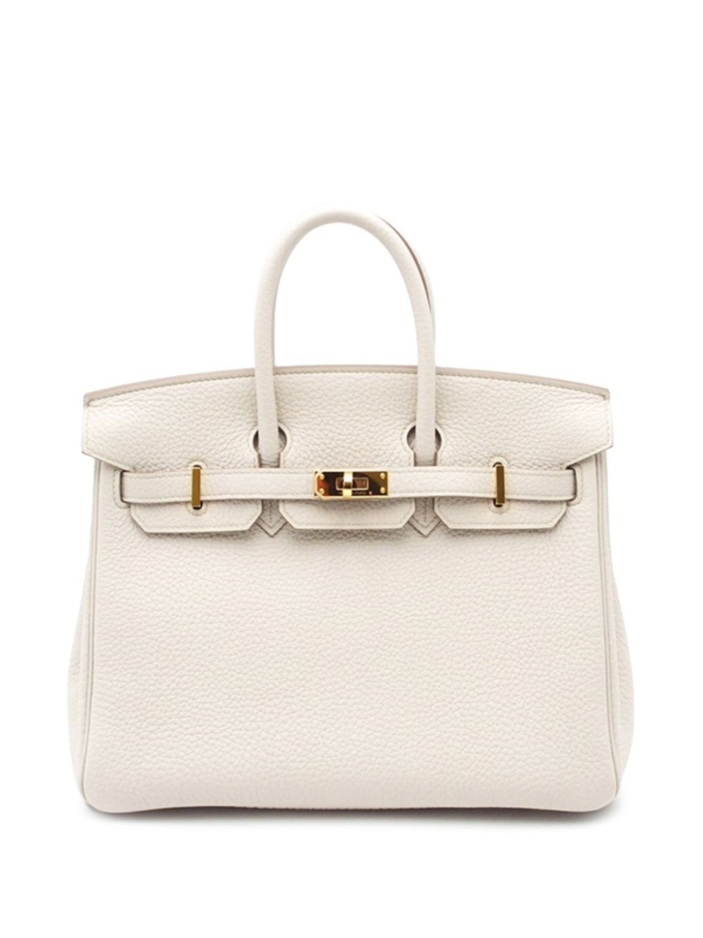 Hermès Pre-Owned 2022 Togo Birkin Retourne 25 handbag - White von Hermès Pre-Owned