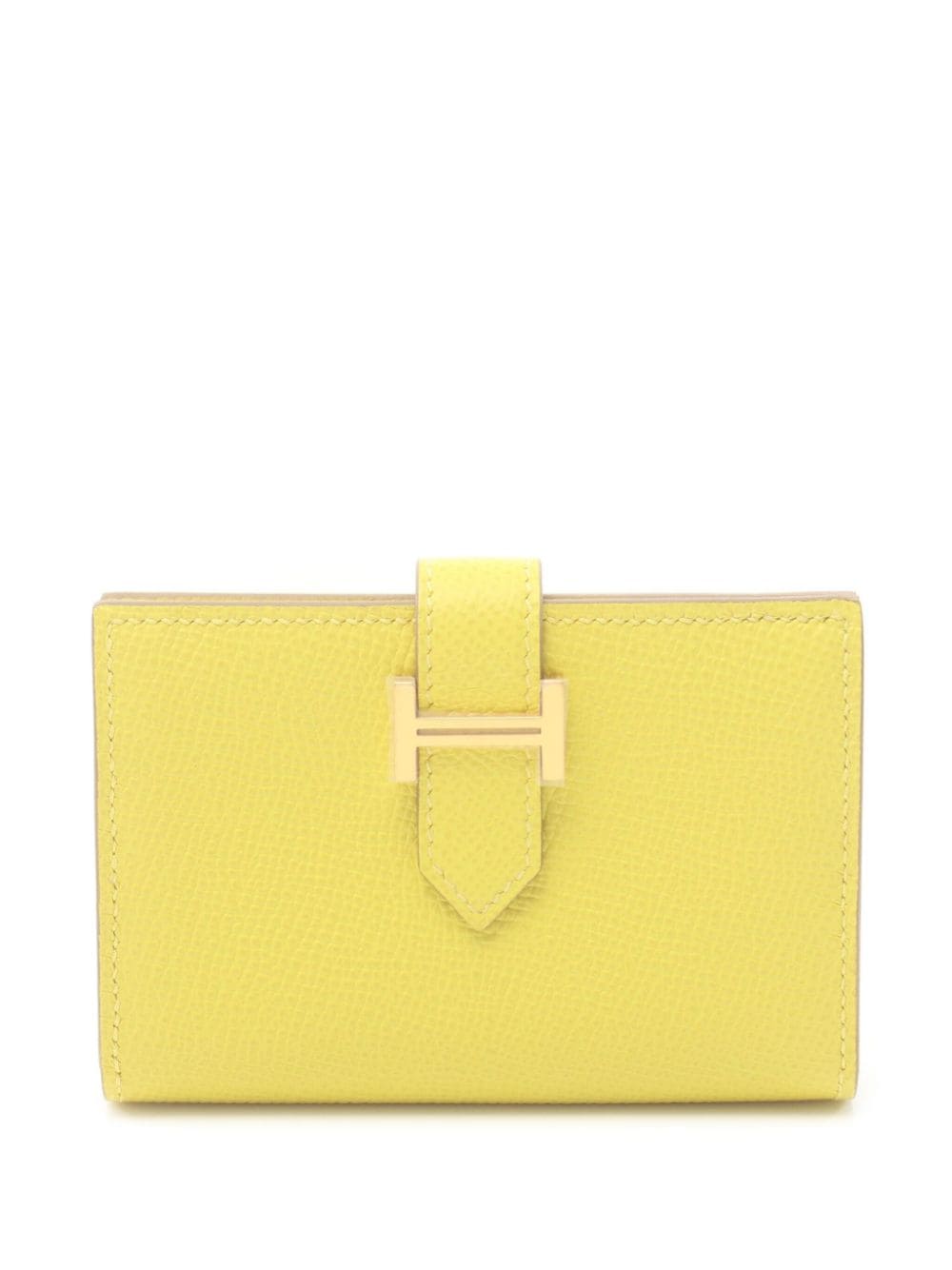 Hermès Pre-Owned 2022 mini Bearn cardcase - Yellow von Hermès Pre-Owned