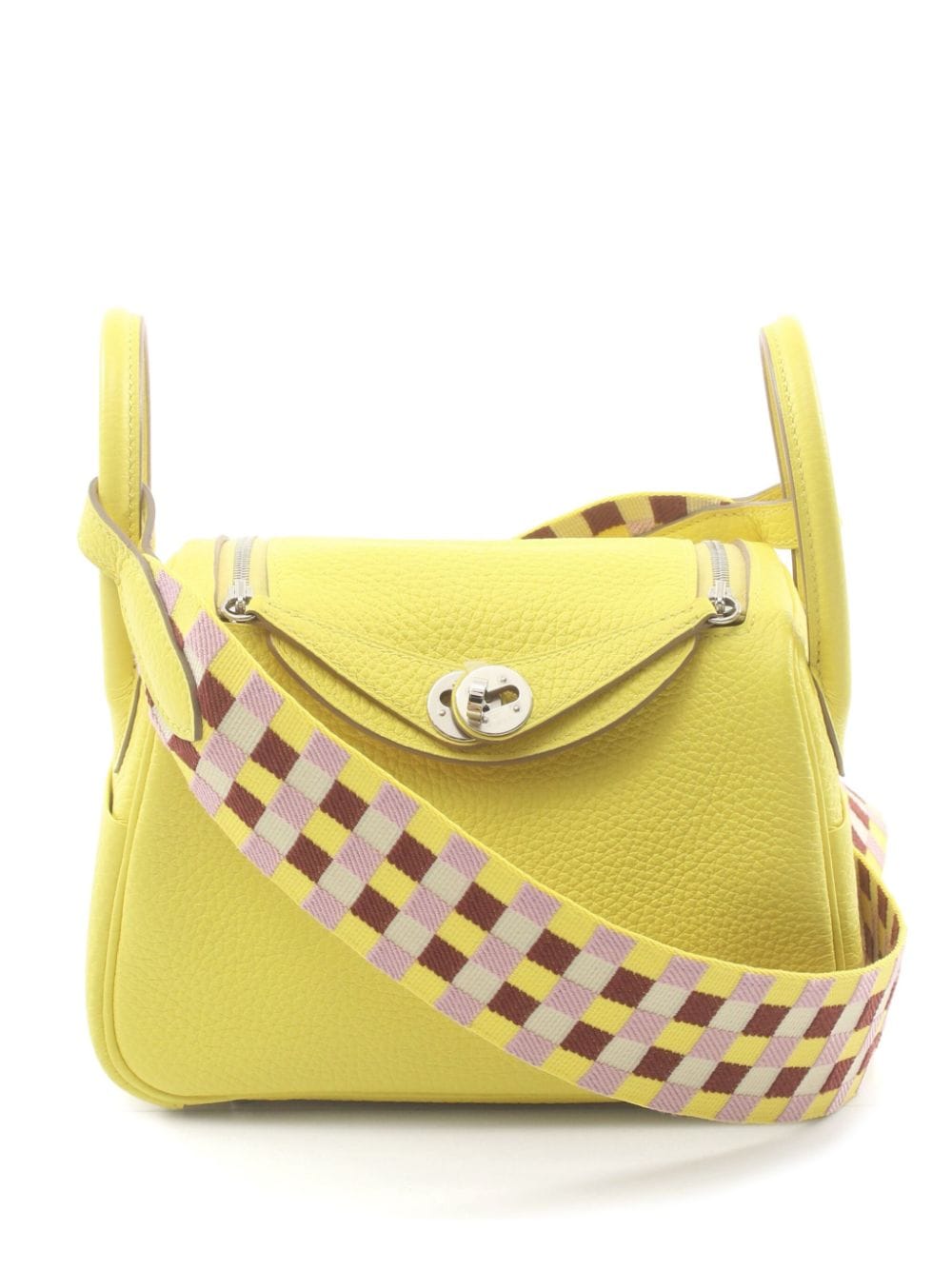 Hermès Pre-Owned 2022 mini Lindy shoulder bag - Yellow von Hermès Pre-Owned