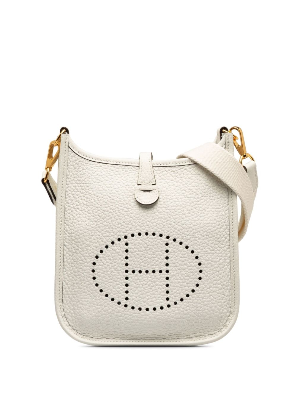 Hermès Pre-Owned 2023 Clemence Evelyne TPM crossbody bag - White von Hermès Pre-Owned
